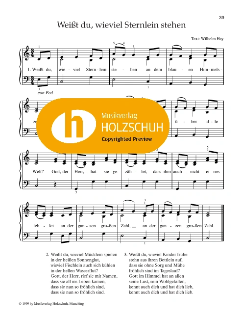 Weißt du, wieviel Sternlein stehen